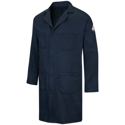 Bulwark Men's Concealed Snap Front Lab Coat - KLL6