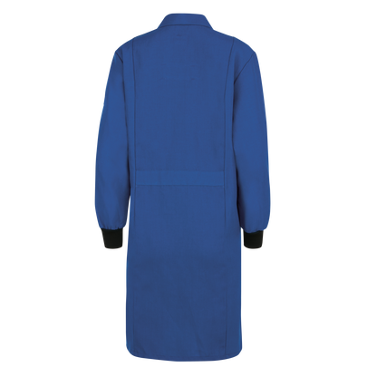 Bulwark Women's FR Lab Coat with Knit Cuffs-Royal Blue