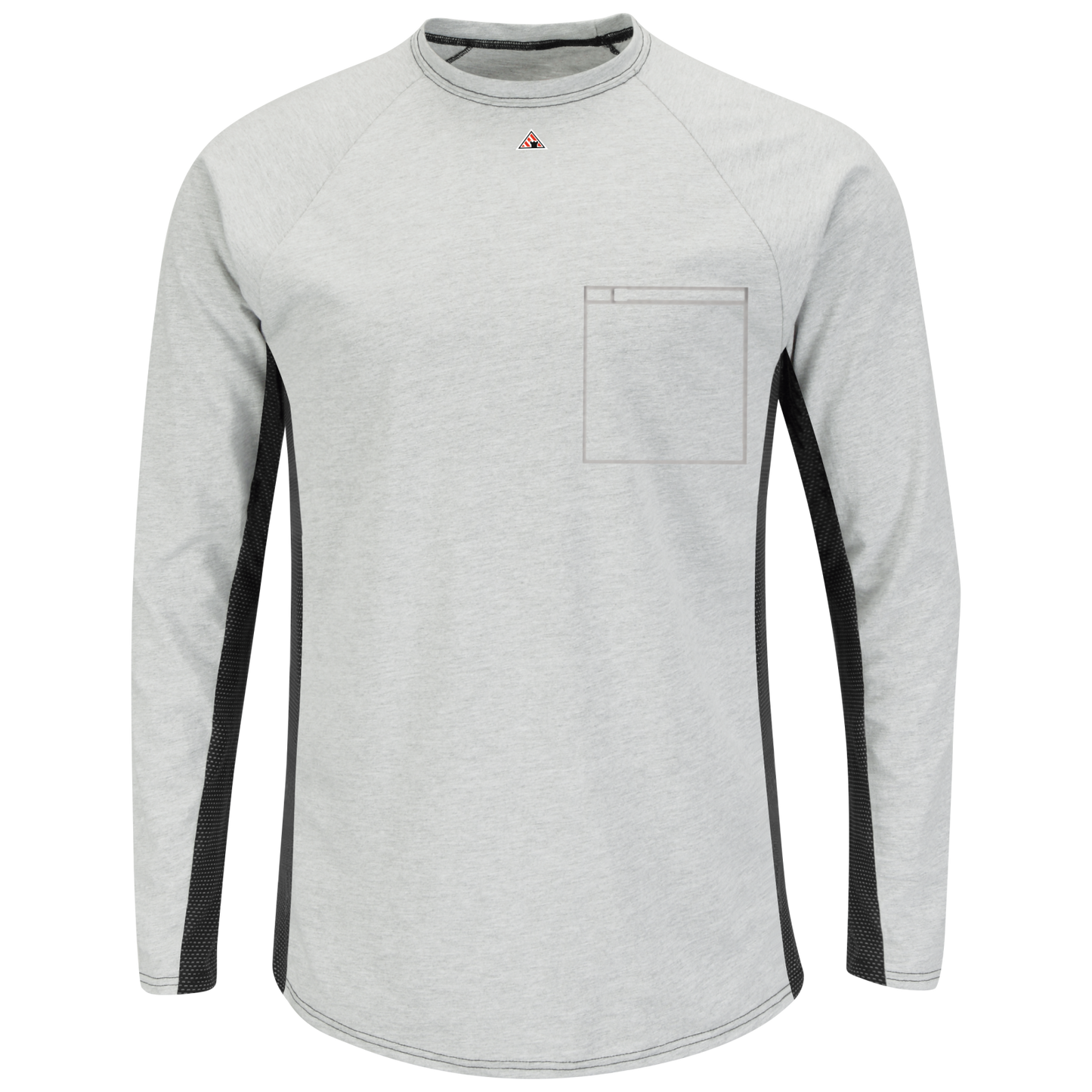 Bulwark Men's Long Sleeve FR Two-Tone Base Layer w/ Chest Pocket - MPS8