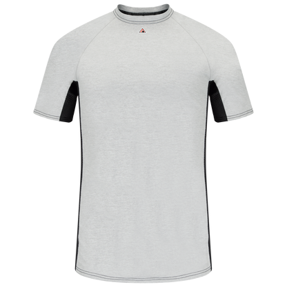 Bulwark Men's FR Short Sleeve Base Layer-Grey-Regular