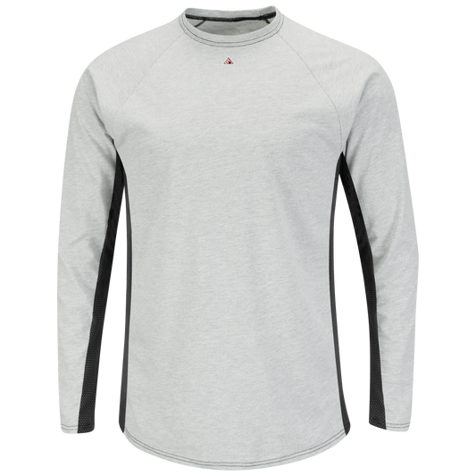 Bulwark Men's FR Long Sleeve Base Layer-Grey-Regular