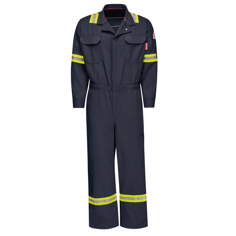 Bulwark Men's FR iQ Series® Midweight Enhanced Visibility Mobility Coverall - QC22