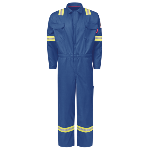 Bulwark Men's FR iQ Series® Midweight Enhanced Visibility Mobility Coverall - QC22