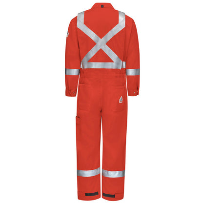 Bulwark® FR iQ Series® Men's Mobility Coverall with Reflective Trim - Orange - QC4XOR