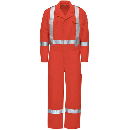 Bulwark® FR iQ Series® Men's Mobility Coverall with Reflective Trim - Orange - QC4XOR