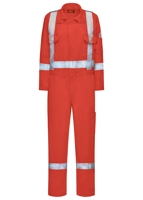 Bulwark® FR iQ Series Women's Mobility Coverall with Reflective Striping - Orange -QC5XOR