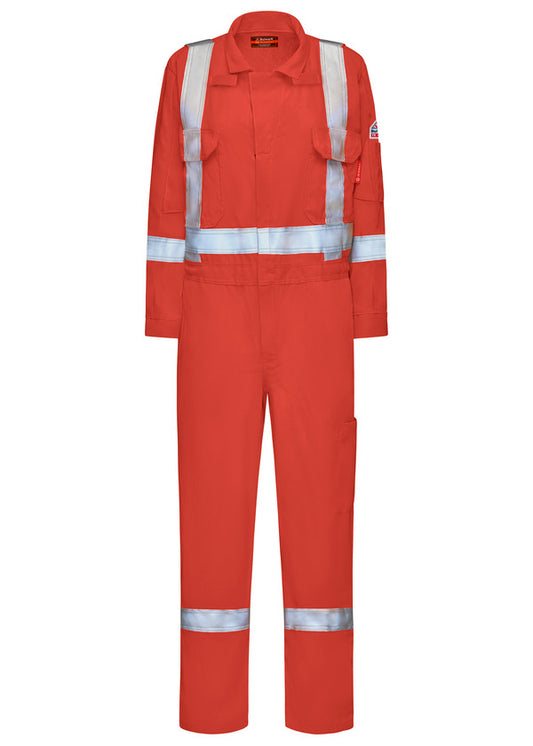 Bulwark® FR iQ Series Women's Mobility Coverall with Reflective Striping - Orange -QC5XOR