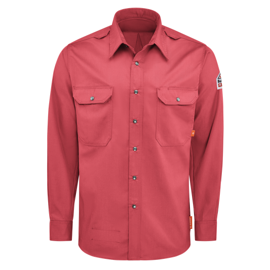 Bulwark Men's FR iQ Series®  Midweight Comfort Snap-Front Woven Shirt - QS28