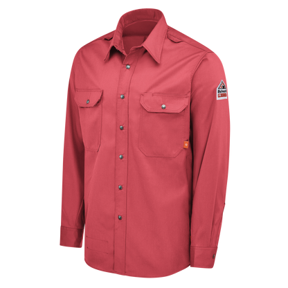 Bulwark Men's FR iQ Series®  Midweight Comfort Snap-Front Woven Shirt - QS28