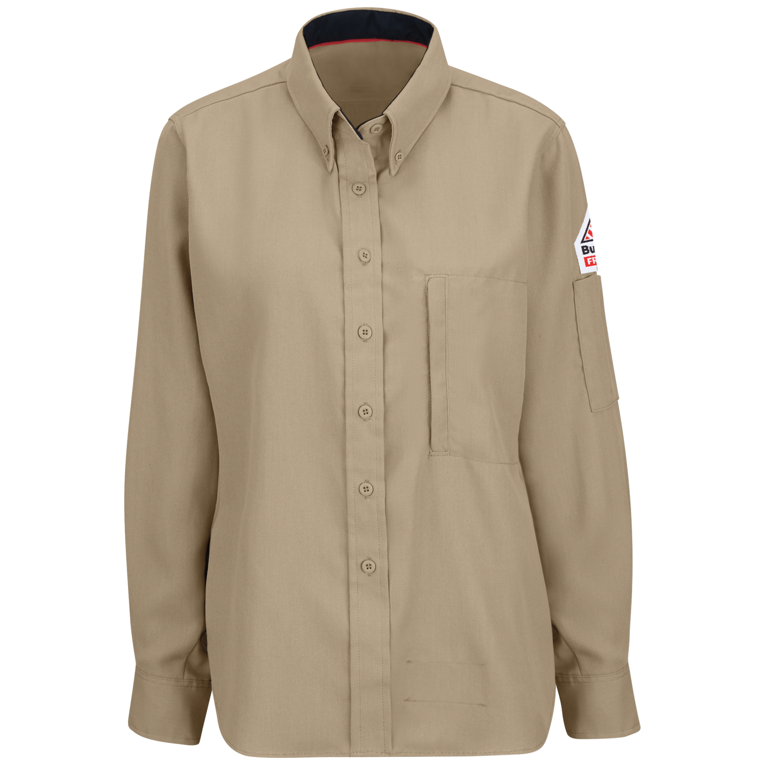 Bulwark Women's Shirts iQ Series® Women's Lightweight Comfort Woven Shirt with Insect Shield-Khaki - Basics Clothing Store