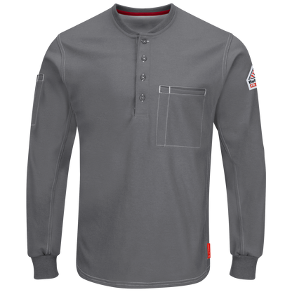 Bulwark Men's FR iQ Series® Comfort Plus Knit Henley  - QT40