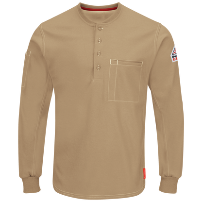 Bulwark Men's FR iQ Series® Comfort Plus Knit Henley  - QT40