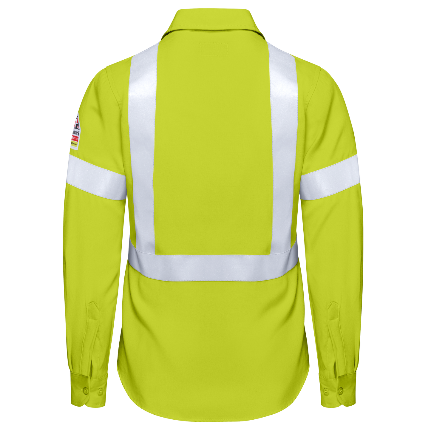 Bulwark Women's Hi-Visibility Work Shirt-Hi-Vis Yellow-Regular