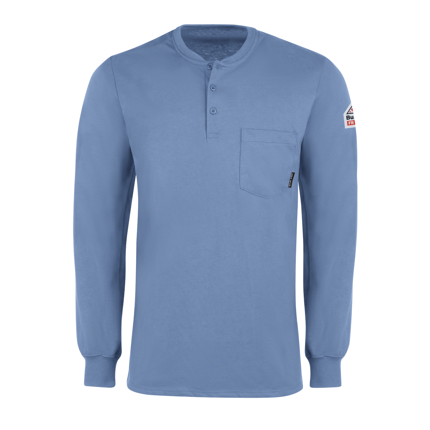 Bulwark Men's Long Sleeve Tagless Henley Shirt - SEL2