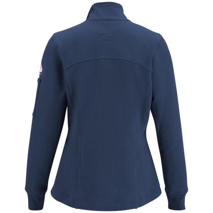 Bulwark Women's Zip Front Fleece Jacket-Cotton/Spandex Blend - SEZ3