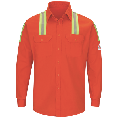 Bulwark Men's 7 oz Enhanced Vis Uniform Shirt  - SLATOR