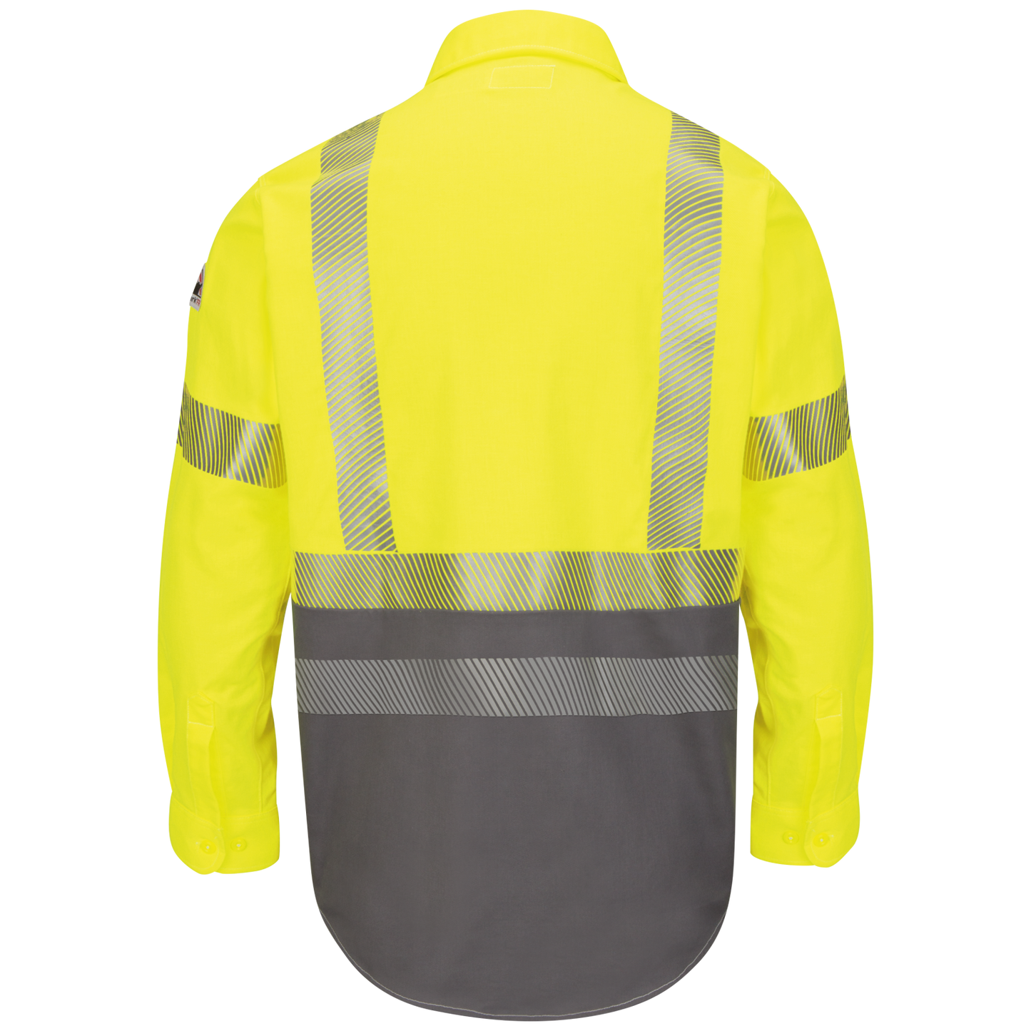 Bulwark Men's Hi-Visibility Color-Block Uniform Shirt  - SLB4