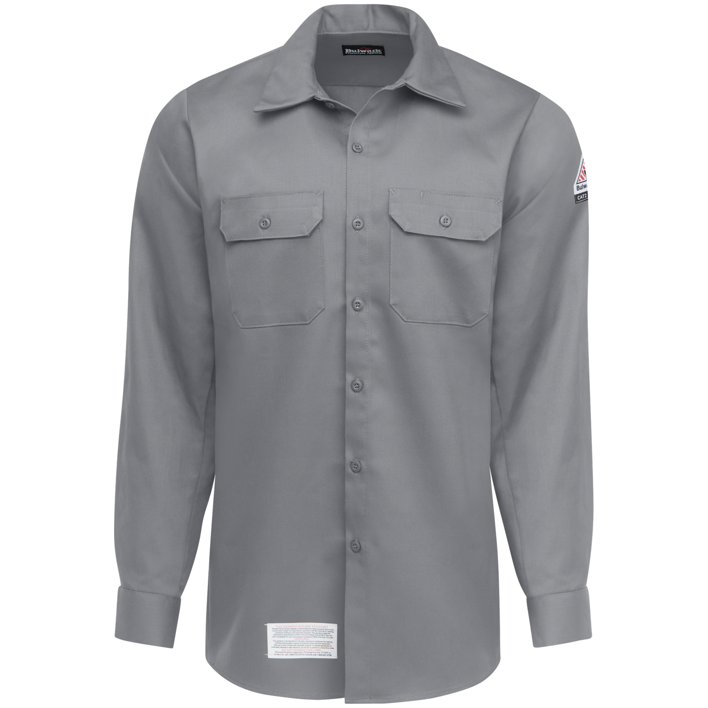 Bulwark Men's Button-Front Work Shirt - SLW2