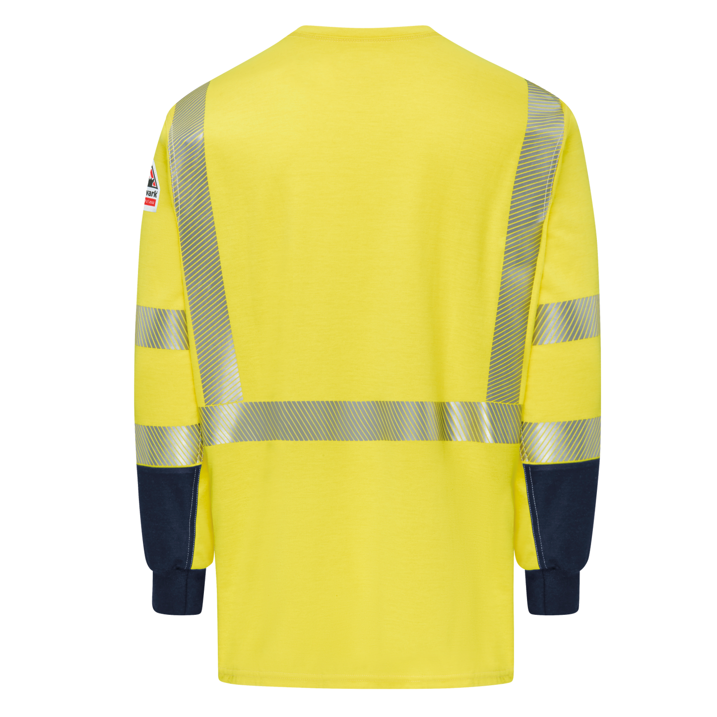 Bulwark Men's Hi-Visibility Lightweight Colorblock Long Sleeve T-Shirt  - SMB2