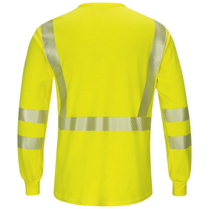 Bulwark Men's FR iQ Series® Lightweight FR Hi-Vis LS T-Shirt - SMK8