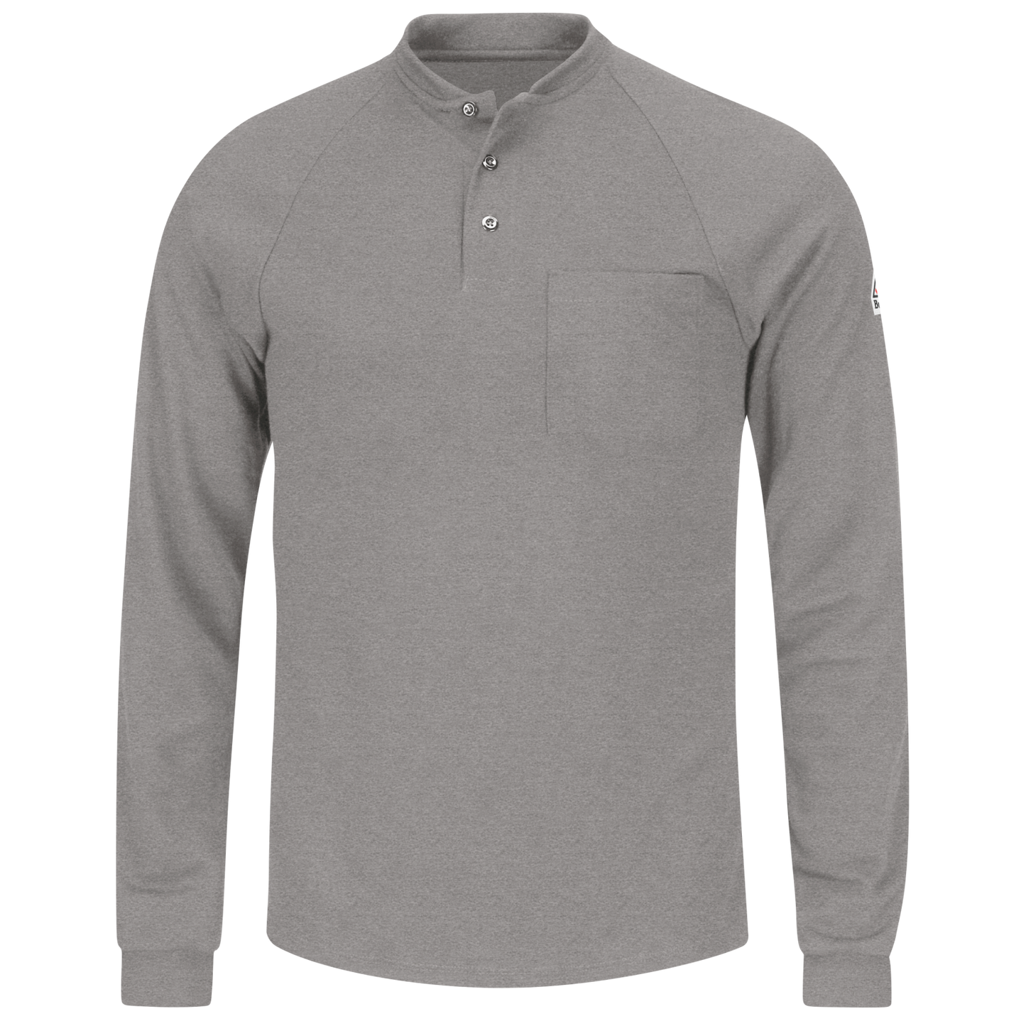 Bulwark Men's Long Sleeve Tagless Henley Shirt - SML2