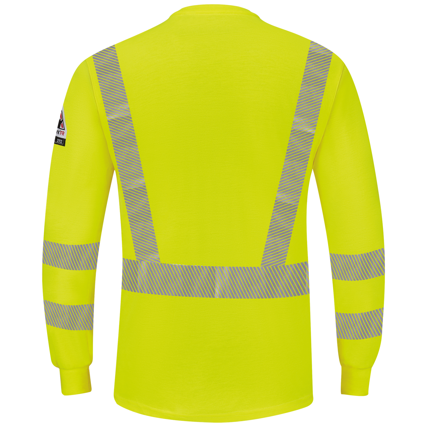 Bulwark Men's  Long Sleeve Hi Vis Lightweight Henley - SML4HV