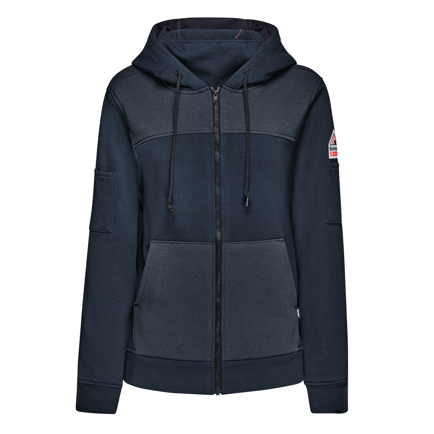 Bulwark Women’s FR Full Zip Hoodie with Face Mask-Navy