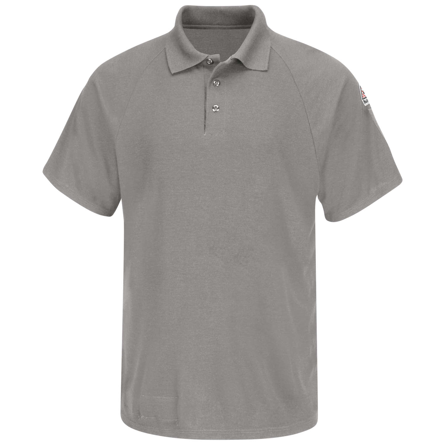 Bulwark® Men's Short Sleeve Classic Polo Shirt - SMP8 - Color: Grey - Navy - Basics Clothing Store