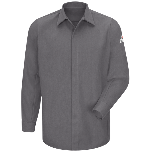 Bulwark Men's Cool Touch® 2 Concealed-Gripper Pocketless Shirt - SMS2