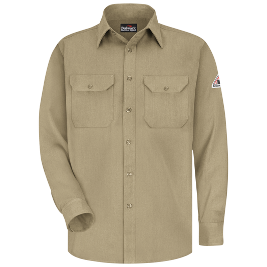 Bulwark Men's Lightweight FR Uniform Shirt  - SMU4