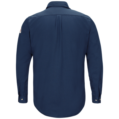 Bulwark  Men's Lightweight FR Uniform Shirt-Navy