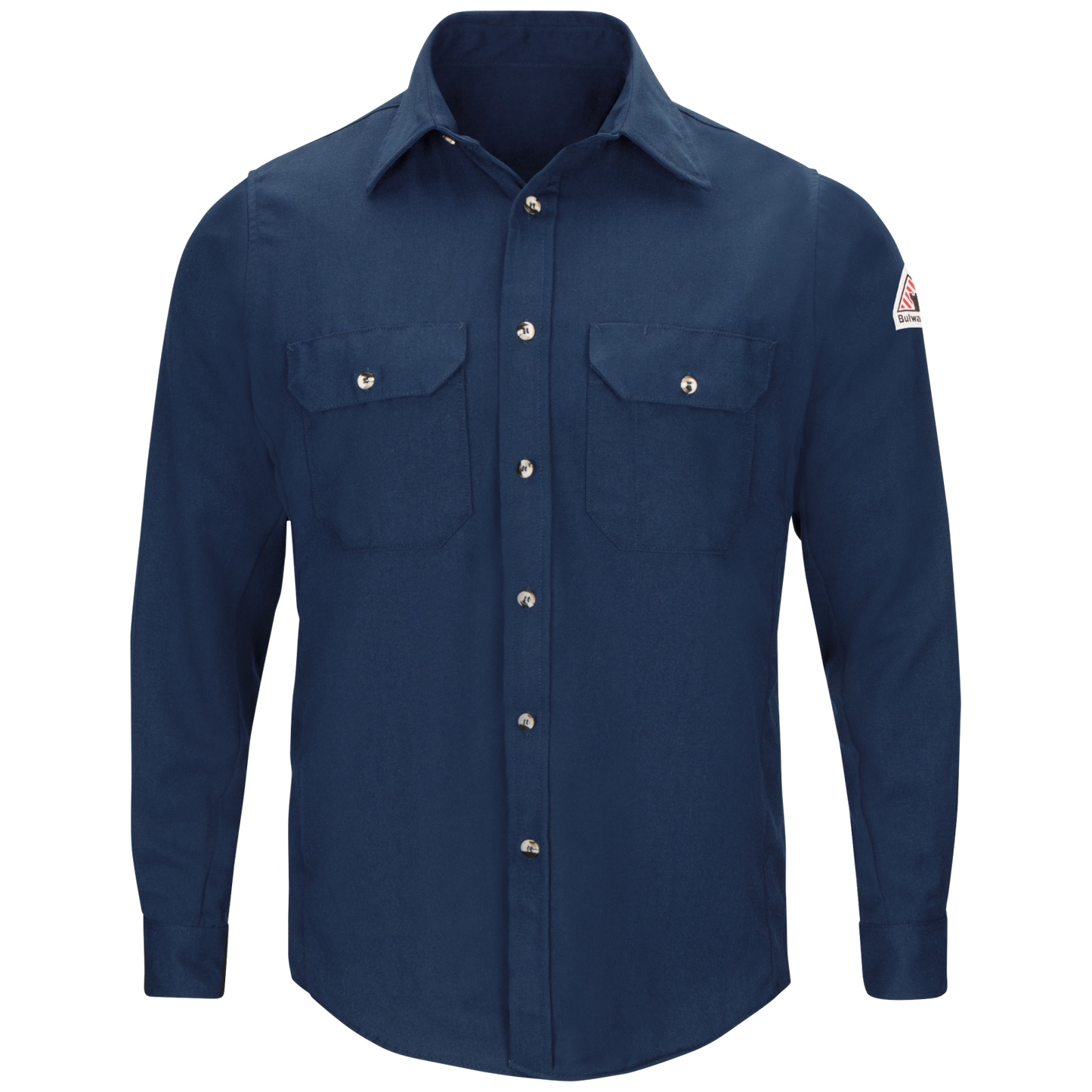 Bulwark  Men's Lightweight FR Uniform Shirt-Navy