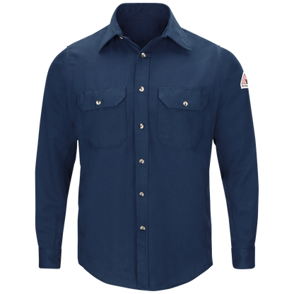 Bulwark  Men's Lightweight FR Uniform Shirt-Navy