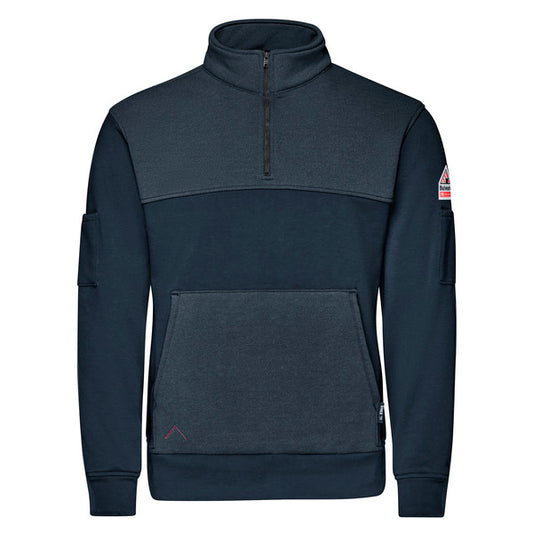 Bulwark® Men’s FR Fleece 1/4 Zip - Navy - SMZ2NV
