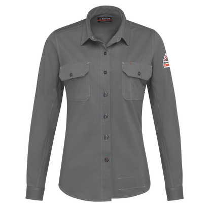 Bulwark Women's Flex Knit Button Down Work Shirt  - STG5