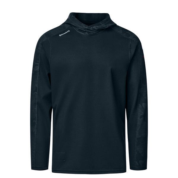 Bulwark® Men's Long Sleeve Flex Knit Hooded Tee - Navy - STH2NV