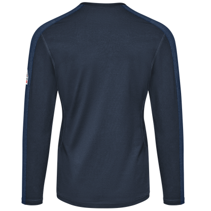 Bulwark Women's Flex Knit Henley-Navy