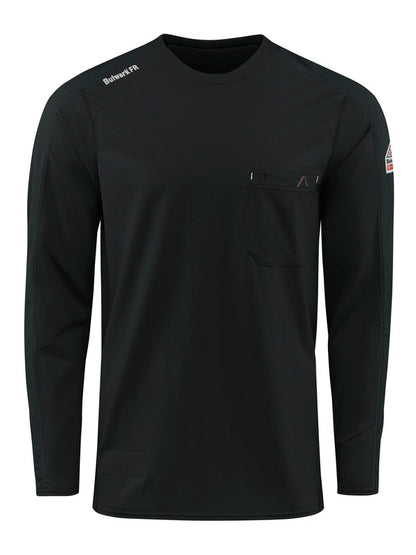 Bulwark®  FR  Men's Flex Knit Tee - STT2 - Color : Black - Charcoal - Khaki - Light Blue - Navy - Basics Clothing Store