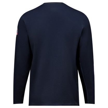 Bulwark®  Men's Flex Knit Long Sleeve Industrial Tee - Navy - STT6NV