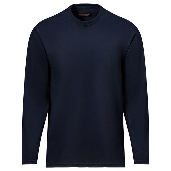 Bulwark®  Men's Flex Knit Long Sleeve Industrial Tee - Navy - STT6NV