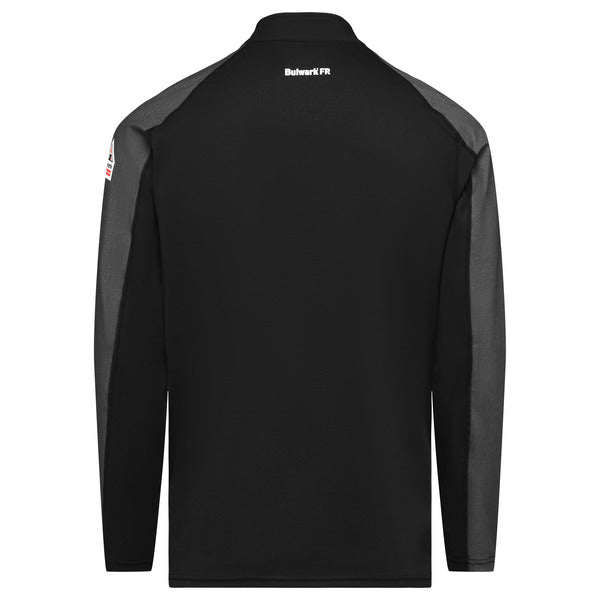 Bulwark Men's ¼ Zip Flex Knits  - STZ2 - Color : Black - Navy - Basics Clothing Store
