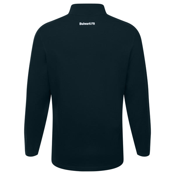 Bulwark®  Women's Long Sleeve Flex Knit 1/4 Zip - Navy - STZ3NV
