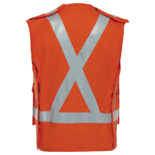 Bulwark®  Five Point Tearaway Vest with Reflective Trim - Orange - VLVTOR