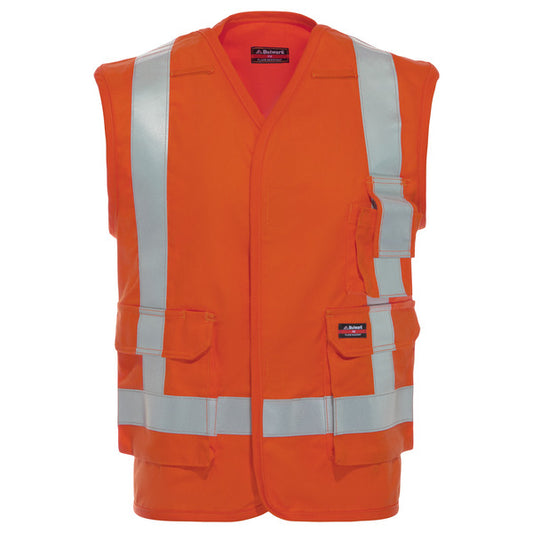 Bulwark®  Five Point Tearaway Vest with Reflective Trim - Orange - VLVTOR
