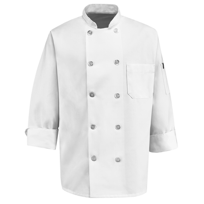 Red Kap Ten Pearl Button Chef Coat