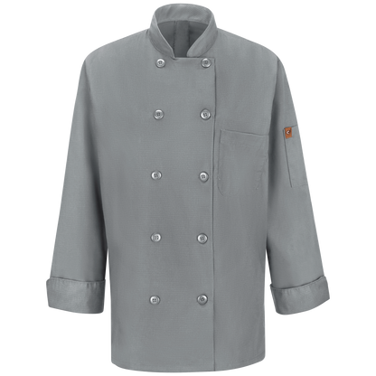 Red Kap Women's Chef Coat with OilBlok + MIMIX®