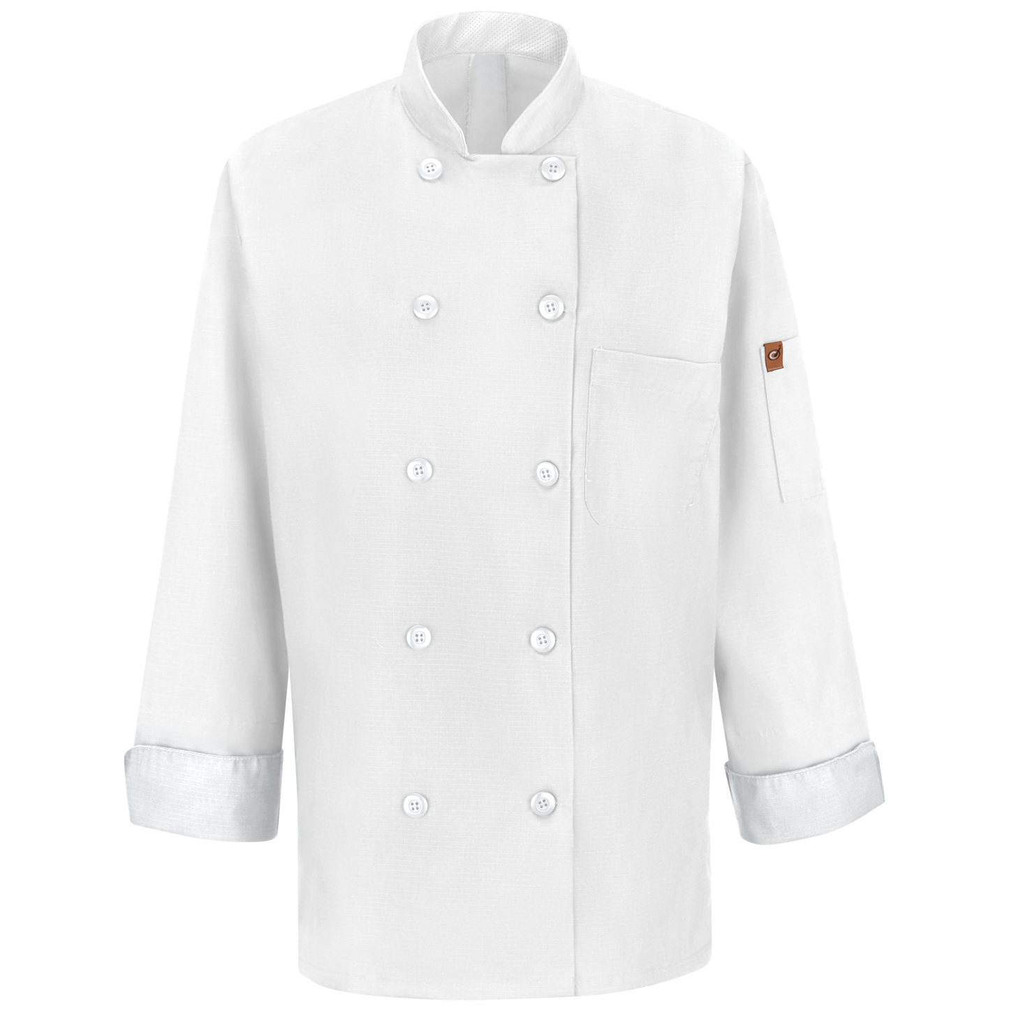 Red Kap Women's Chef Coat with OilBlok + MIMIX®