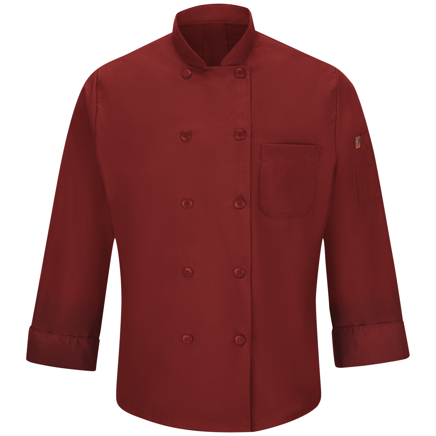 Red Kap Men's Chef Coat with OilBlok + MIMIX®