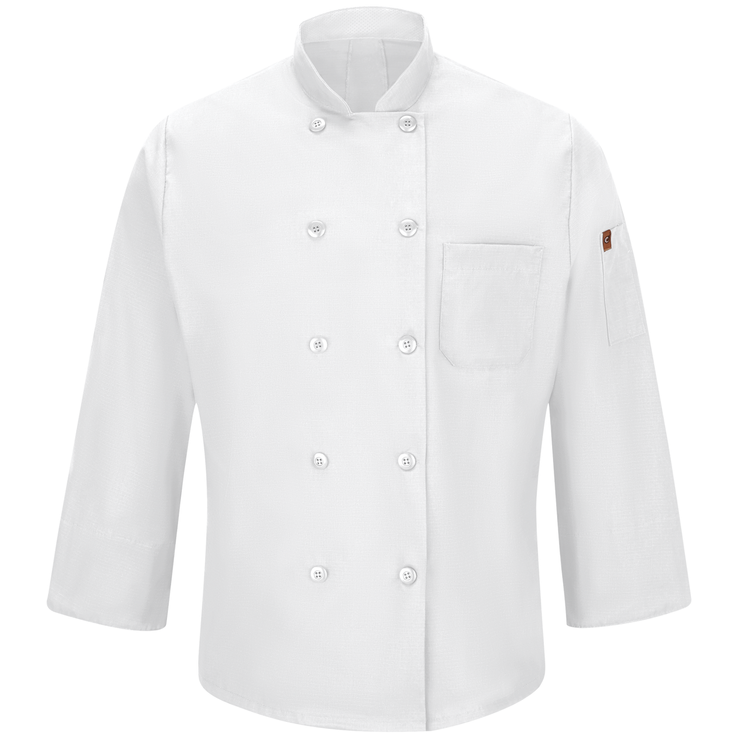 Red Kap Men's Chef Coat with OilBlok + MIMIX®