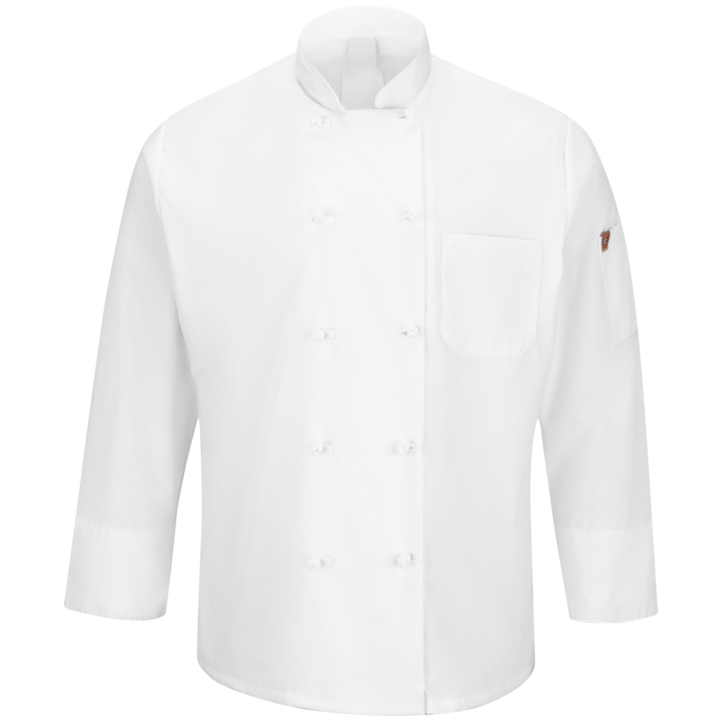 Red Kap Men's Ten Knot Button Chef Coat with OilBlok + MIMIX®